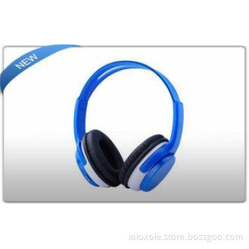 Blue Universal Wireless SD Card Headphones for In - Car Vid